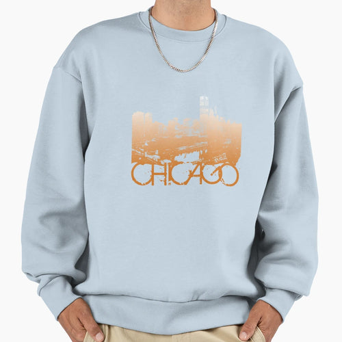 Chicago Skyline T-Shirt - Fun Novelty Design for Adults - T-Shirt, Sweatshirt, Hoodie
