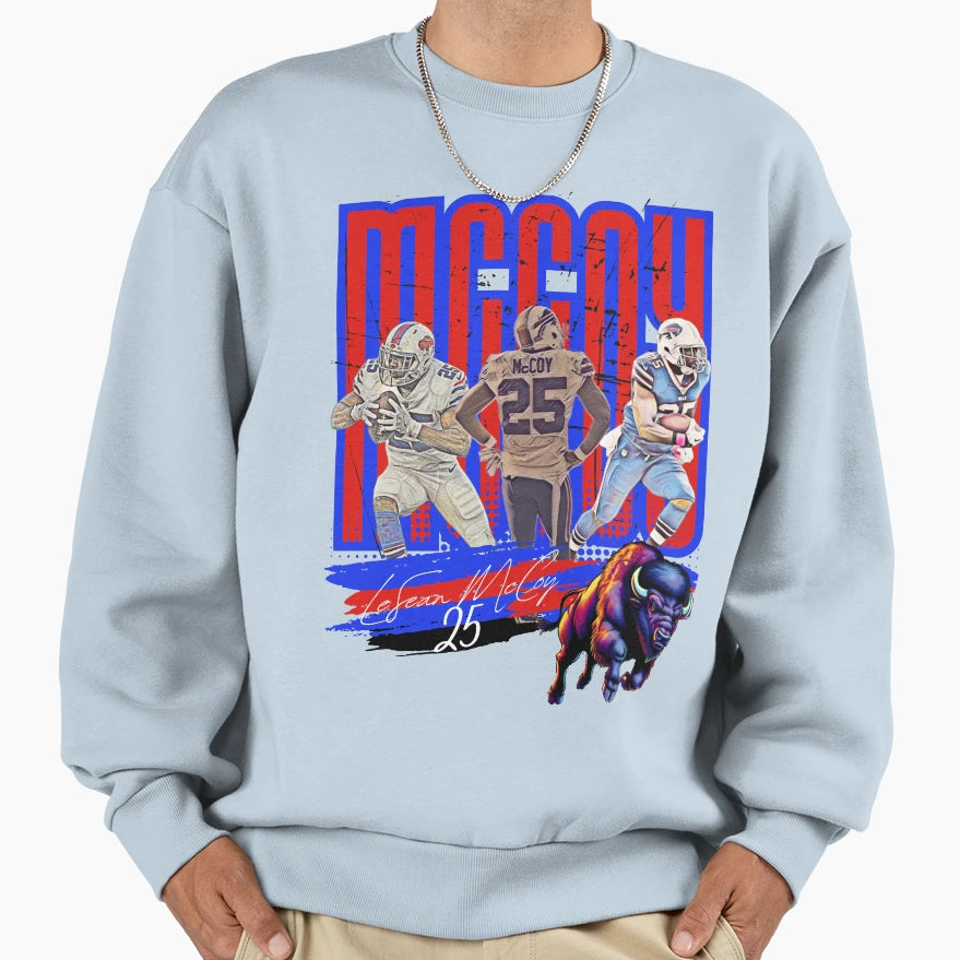 Lesean Mccoy Nfl Legacy Buffalo Bills Sweatshirt - Trendy Graphic Unisex - T-Shirt, Sweatshirt, Hoodie