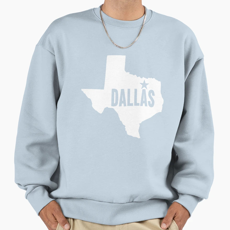 Dallas Tx Sweatshirt - Aesthetic Graphic Men Women - T-Shirt, Sweatshirt, Hoodie
