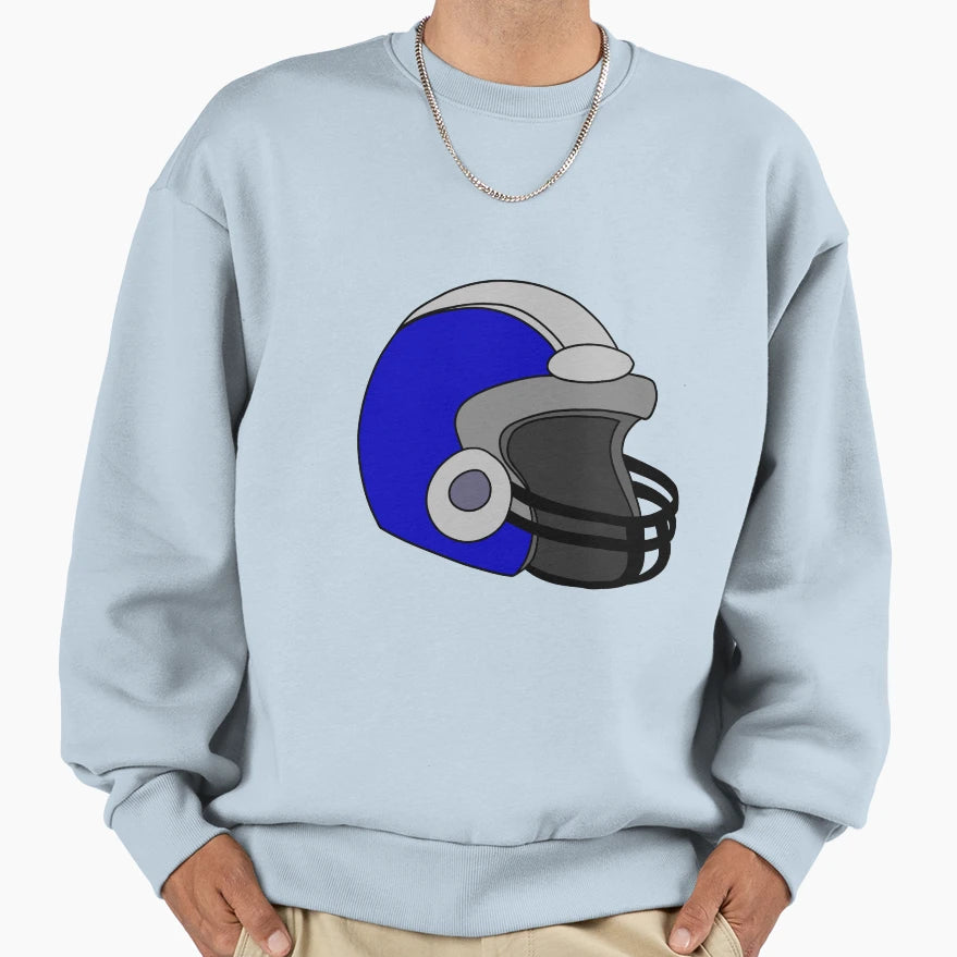 Football Helmet Sweatshirt - Streetwear Style Men Women - T-Shirt, Sweatshirt, Hoodie