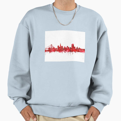 San Francisco Skyline Sweatshirt - Aesthetic Graphic for Adults - T-Shirt, Sweatshirt, Hoodie