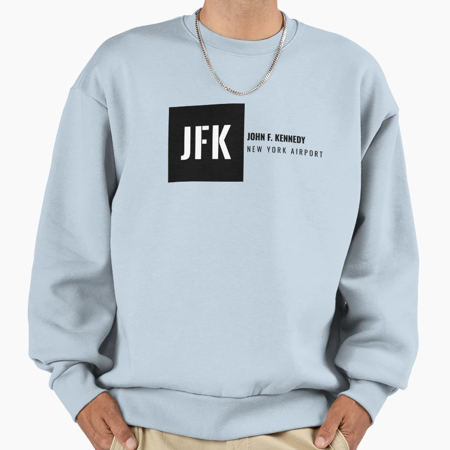 New York Jfk Airport Sweatshirt - Fun Novelty Design for Adults - T-Shirt, Sweatshirt, Hoodie