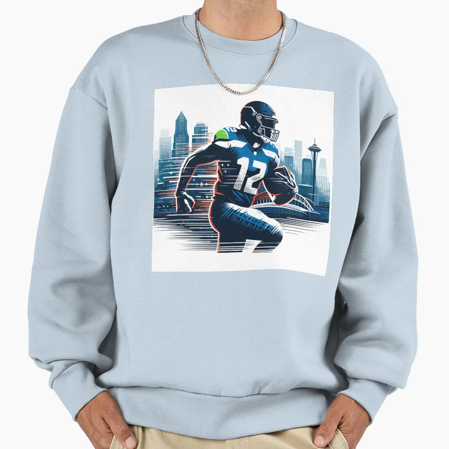 Seattle Football Sweatshirt - Trendy Graphic Men Women - T-Shirt, Sweatshirt, Hoodie