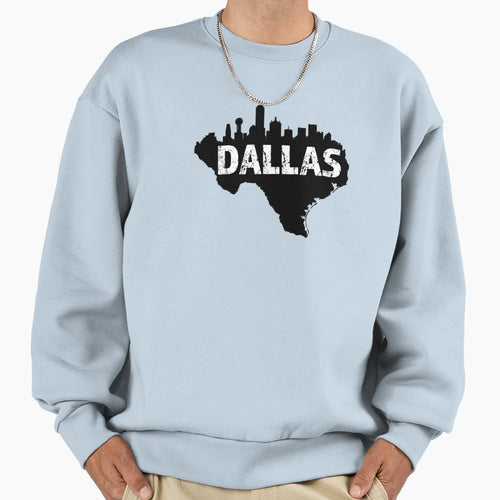 Dallas Sweatshirt - Custom Art Print Men Women - T-Shirt, Sweatshirt, Hoodie