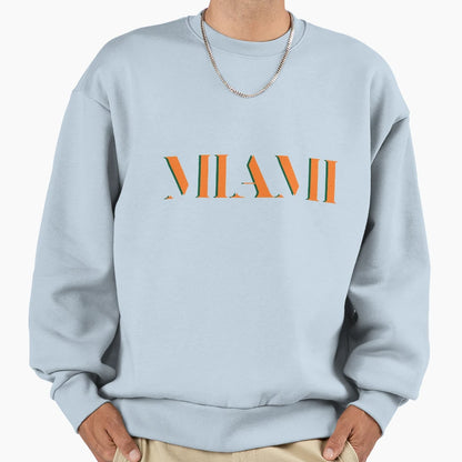 University Miami Sweatshirt - Graphic Print for Adults - T-Shirt, Sweatshirt, Hoodie