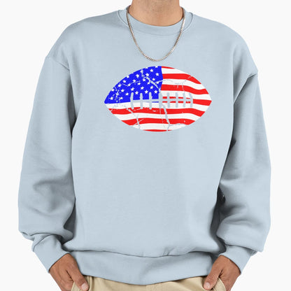 American Football Flag Shit Sweatshirt - Unique Graphic Unisex - T-Shirt, Sweatshirt, Hoodie