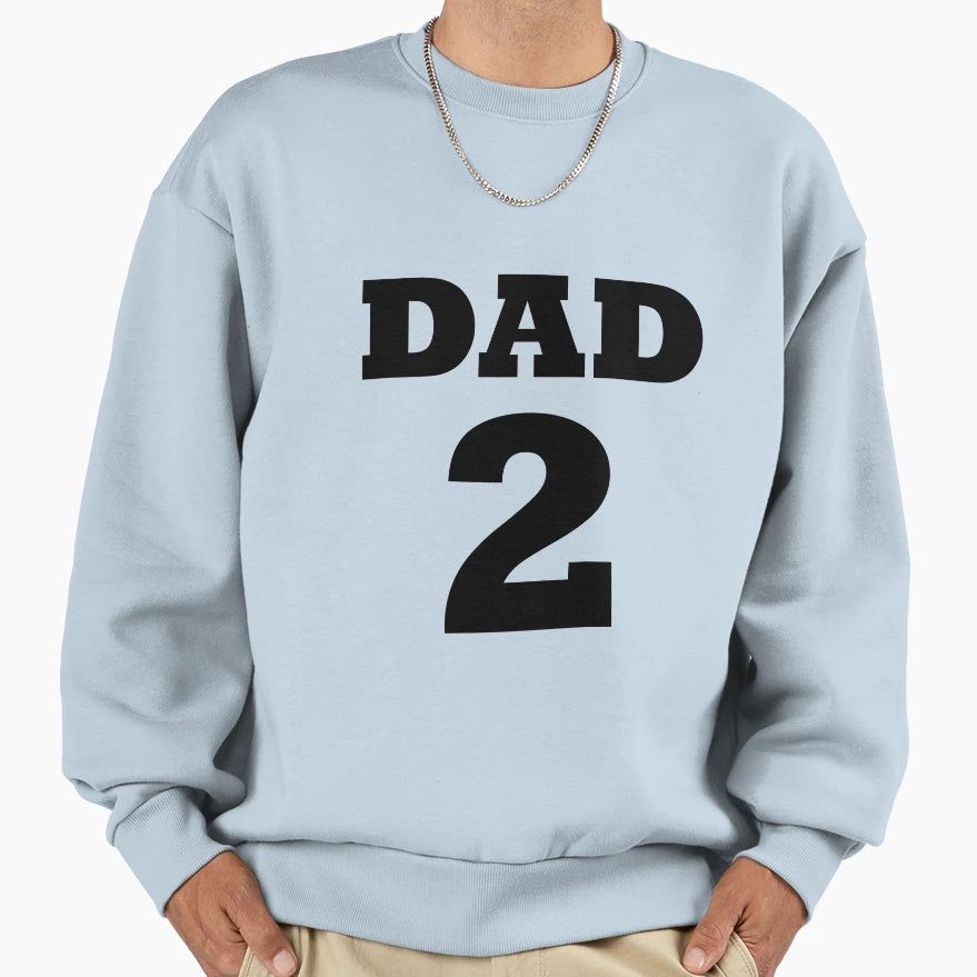 Dad 1 Children Funny Father Day Gift Sweatshirt - Graphic Print for Adults - T-Shirt, Sweatshirt, Hoodie