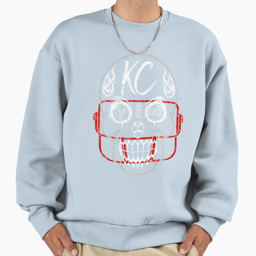Kansas City Chiefs Sugar Skull Fan Sweatshirt - Novelty Apparel Men Women - T-Shirt, Sweatshirt, Hoodie