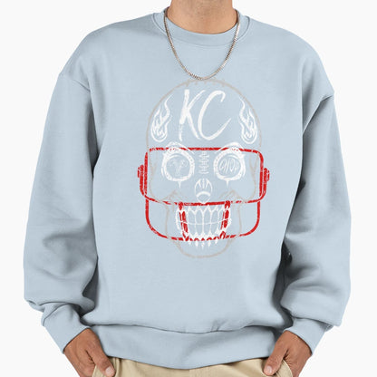 Kansas City Chiefs Sugar Skull Fan Sweatshirt - Novelty Apparel Men Women - T-Shirt, Sweatshirt, Hoodie