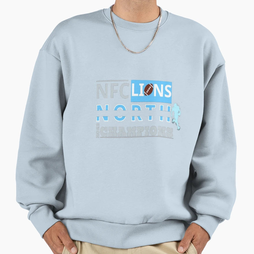 Lions Nfc North Champions 2023 Sweatshirt - Fun Novelty Design Unisex - T-Shirt, Sweatshirt, Hoodie