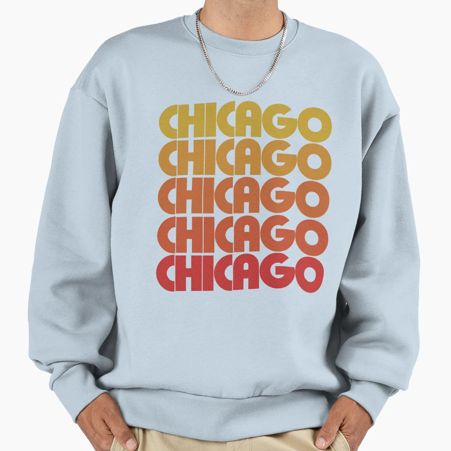 Chicago Sweatshirt - Custom Art Print Unisex - T-Shirt, Sweatshirt, Hoodie