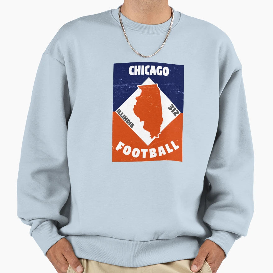 Chicago Football Sweatshirt - Graphic Print for Adults - T-Shirt, Sweatshirt, Hoodie