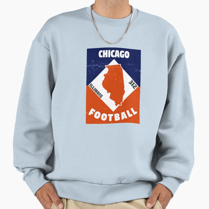 Chicago Football Sweatshirt - Graphic Print for Adults - T-Shirt, Sweatshirt, Hoodie