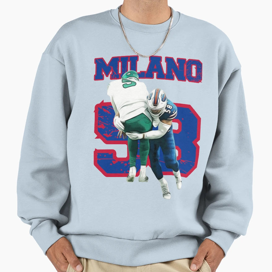 Buffalo Bills Milano 58 Dominating Sweatshirt - Custom Art Print Men Women - T-Shirt, Sweatshirt, Hoodie