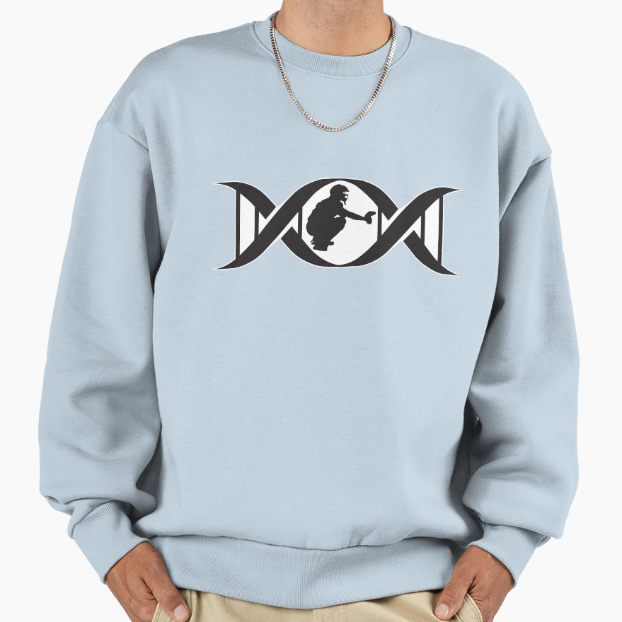 Baseball Catcher Dna Sweatshirt - Aesthetic Graphic Men Women - T-Shirt, Sweatshirt, Hoodie
