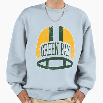 Green Bay Helmet Sweatshirt - Minimalist Print Unisex - T-Shirt, Sweatshirt, Hoodie