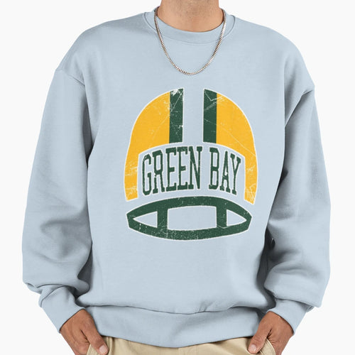 Green Bay Helmet Sweatshirt - Minimalist Print Unisex - T-Shirt, Sweatshirt, Hoodie
