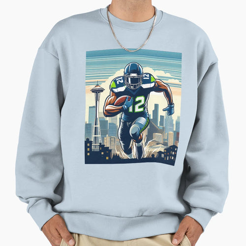 Seattle Football Sweatshirt - Aesthetic Graphic Men Women - T-Shirt, Sweatshirt, Hoodie
