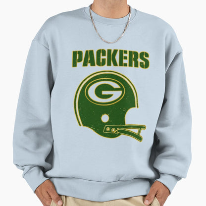 Green Bay Helmet Sweatshirt - Aesthetic Graphic for Adults - T-Shirt, Sweatshirt, Hoodie