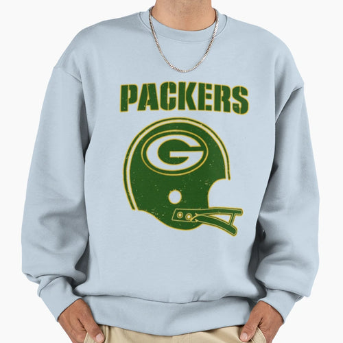 Green Bay Helmet Sweatshirt - Aesthetic Graphic for Adults - T-Shirt, Sweatshirt, Hoodie