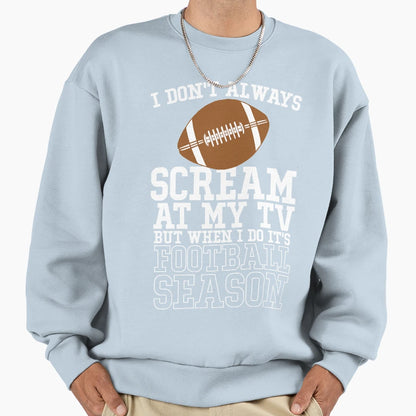 Football Season Sweatshirt - Custom Art Print for Adults - T-Shirt, Sweatshirt, Hoodie
