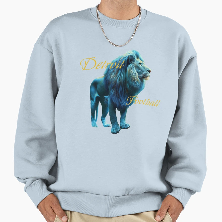 Detroit Football Sweatshirt - Streetwear Style for Adults - T-Shirt, Sweatshirt, Hoodie