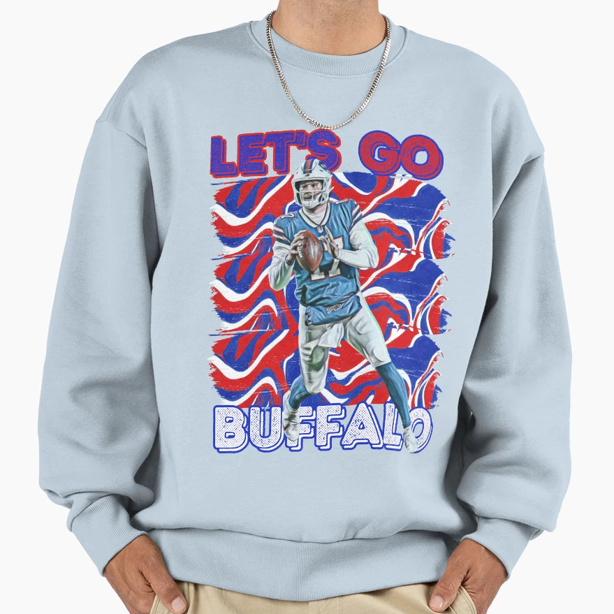 Lets Go Buffalo Sweatshirt - Fun Novelty Design Unisex - T-Shirt, Sweatshirt, Hoodie