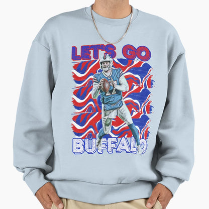 Lets Go Buffalo Sweatshirt - Fun Novelty Design Unisex - T-Shirt, Sweatshirt, Hoodie