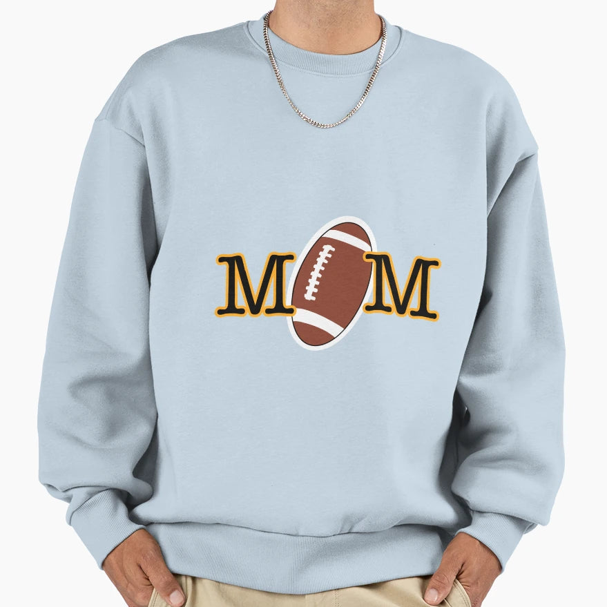 Football Mom Sweatshirt - Graphic Print Men Women - T-Shirt, Sweatshirt, Hoodie