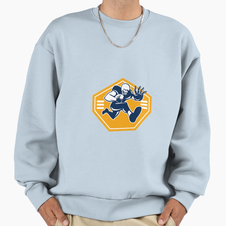 American Football Running Back Sweatshirt - Fun Novelty Design Unisex - T-Shirt, Sweatshirt, Hoodie