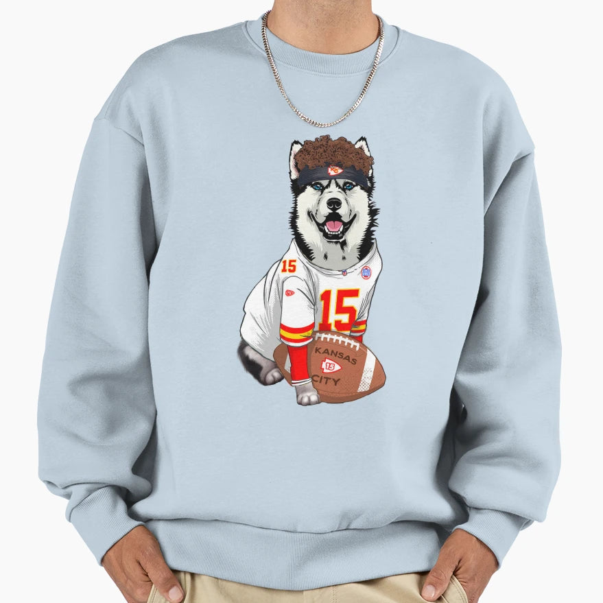 Kansas City Chiefs Funny Siberian T-Shirt - Aesthetic Graphic for Adults - T-Shirt, Sweatshirt, Hoodie
