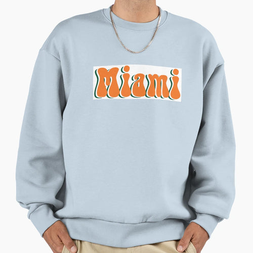 University Miami Sweatshirt - Graphic Print for Adults - T-Shirt, Sweatshirt, Hoodie