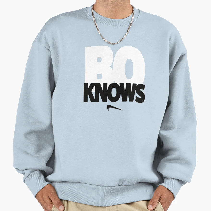 Bo Knows Sweatshirt - Casual Everyday Wear for Adults - T-Shirt, Sweatshirt, Hoodie