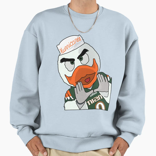 University Miami Sebastian Ibis Sweatshirt - Custom Art Print for Adults - T-Shirt, Sweatshirt, Hoodie