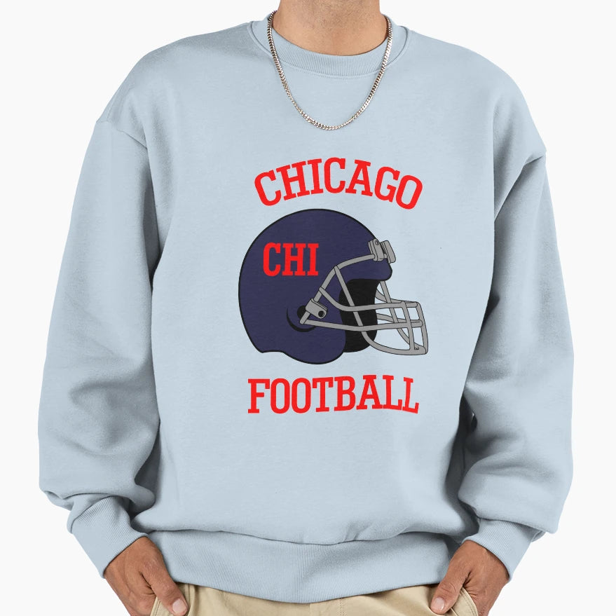 Chicago Football And T-Shirt - Streetwear Style Men Women - T-Shirt, Sweatshirt, Hoodie
