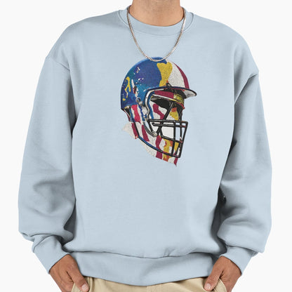 American Football Helmet Sweatshirt - Casual Everyday Wear Unisex - T-Shirt, Sweatshirt, Hoodie