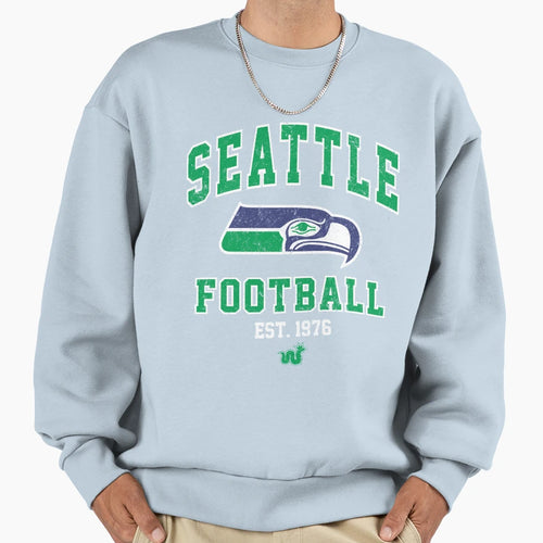 Seattle 12 Sea Hawk Football Throwback Sweatshirt - Trendy Graphic Unisex - T-Shirt, Sweatshirt, Hoodie