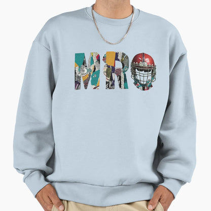 American Football Helmet Football Sweatshirt - Graphic Print for Adults - T-Shirt, Sweatshirt, Hoodie