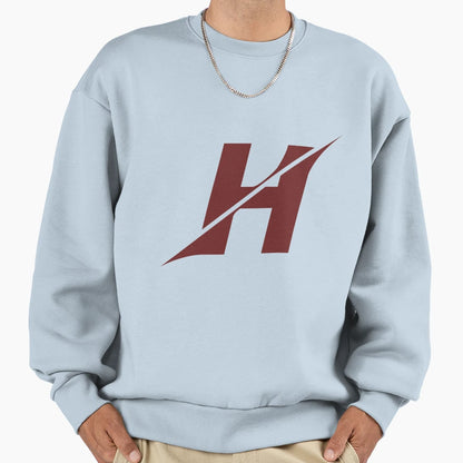 Alphabet Maroon H Sports Letter H Sweatshirt - Casual Everyday Wear Unisex - T-Shirt, Sweatshirt, Hoodie