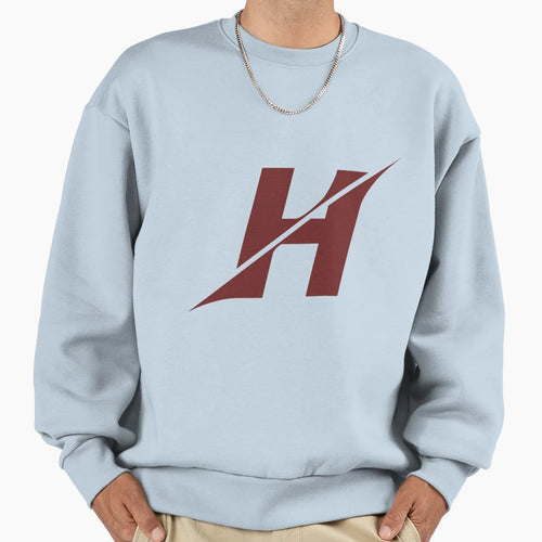 Alphabet Maroon H Sports Letter H Sweatshirt - Casual Everyday Wear Unisex - T-Shirt, Sweatshirt, Hoodie