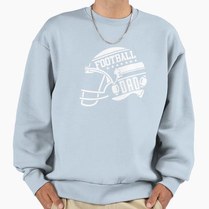 Football Dad White Sweatshirt - Unique Graphic Men Women - T-Shirt, Sweatshirt, Hoodie