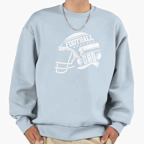 Football Dad White Sweatshirt - Unique Graphic Men Women - T-Shirt, Sweatshirt, Hoodie
