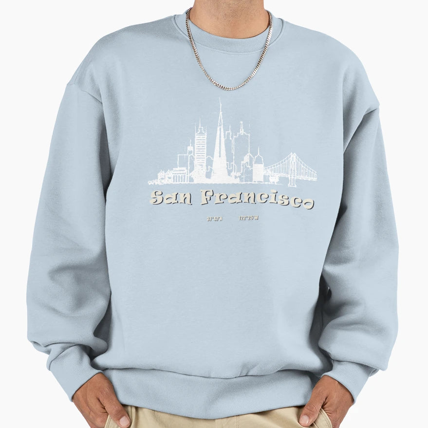San Francisco California Sweatshirt - Trendy Graphic Men Women - T-Shirt, Sweatshirt, Hoodie