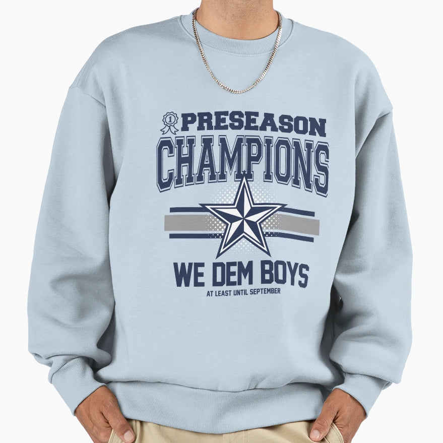 Preseason Champs Sweatshirt - Unique Graphic Men Women - T-Shirt, Sweatshirt, Hoodie