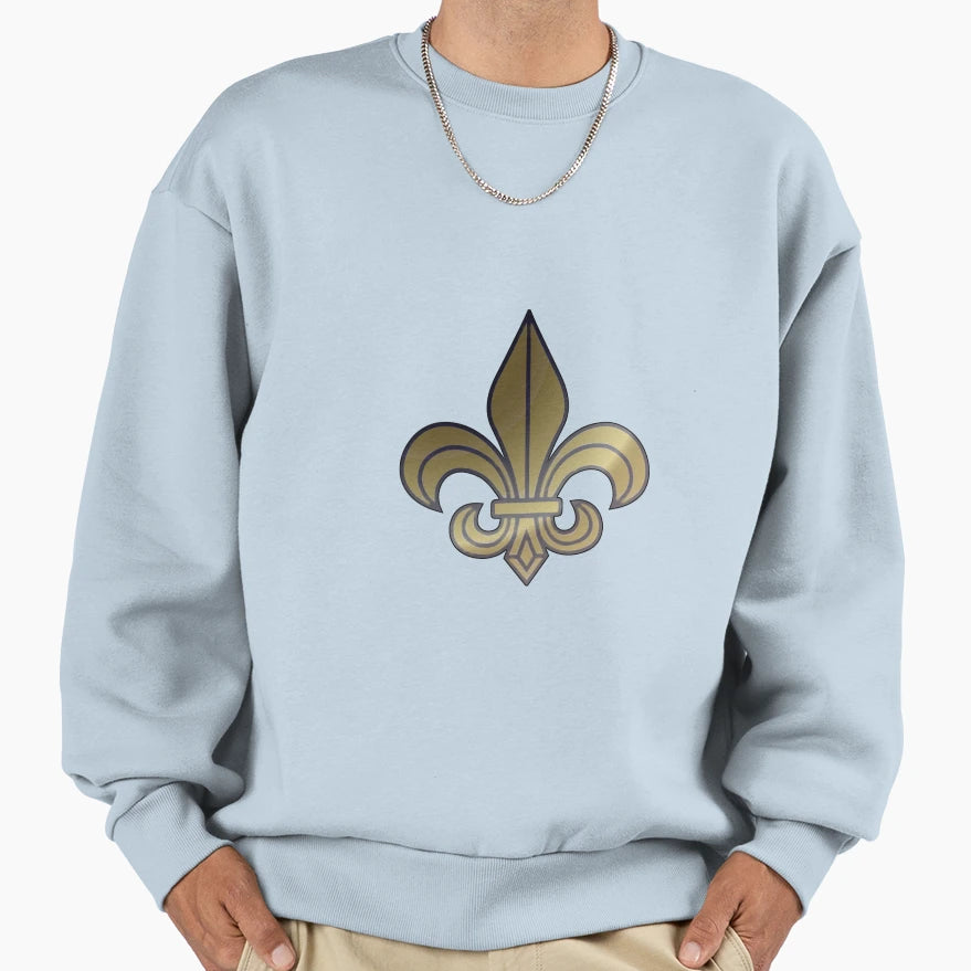 Golden Fleur De Lis Zlatna Ljiljan Sweatshirt - Graphic Print Men Women - T-Shirt, Sweatshirt, Hoodie
