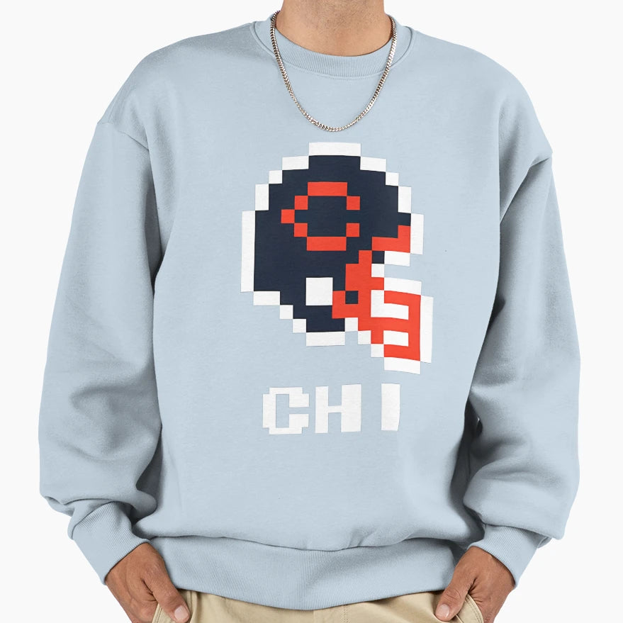 Chicago Bears 8Bit Game Super Bowl Sweatshirt - Graphic Print for Adults - T-Shirt, Sweatshirt, Hoodie