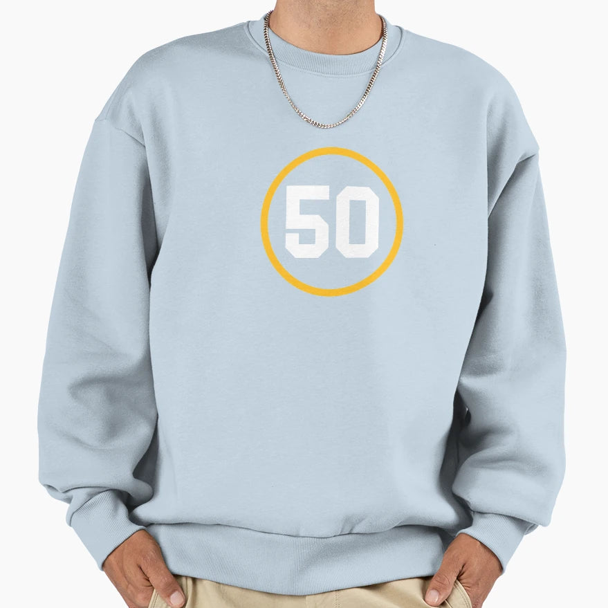 Number 50 Logo Sweatshirt - Unique Graphic for Adults - T-Shirt, Sweatshirt, Hoodie