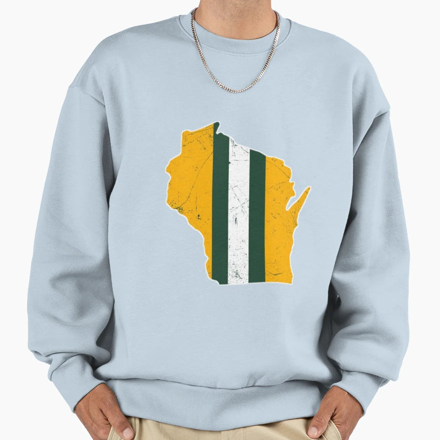Green Bay Helmet Sweatshirt - Graphic Print Unisex - T-Shirt, Sweatshirt, Hoodie