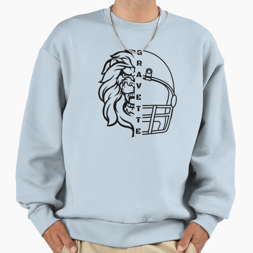 Gravette Football Sweatshirt - Casual Everyday Wear Men Women - T-Shirt, Sweatshirt, Hoodie