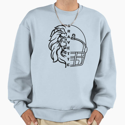 Gravette Football Sweatshirt - Casual Everyday Wear Men Women - T-Shirt, Sweatshirt, Hoodie